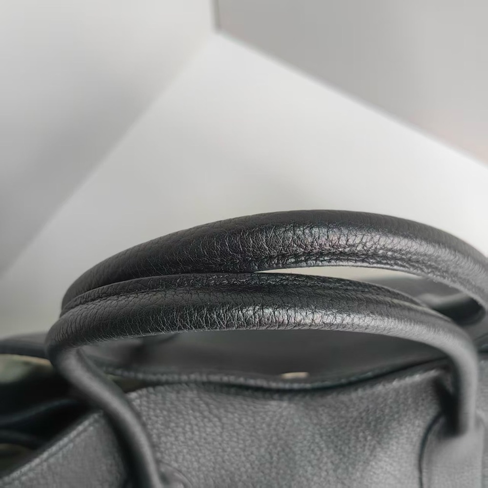 Hermes Garden Party 36 Togo A 2017 Black Silver Hardware Handbag Negonda - Picture 12 of 14